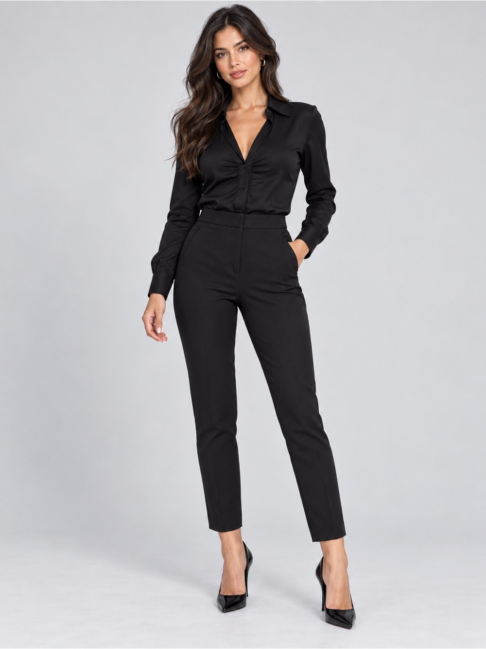 Zara skinny ankle tailored pants